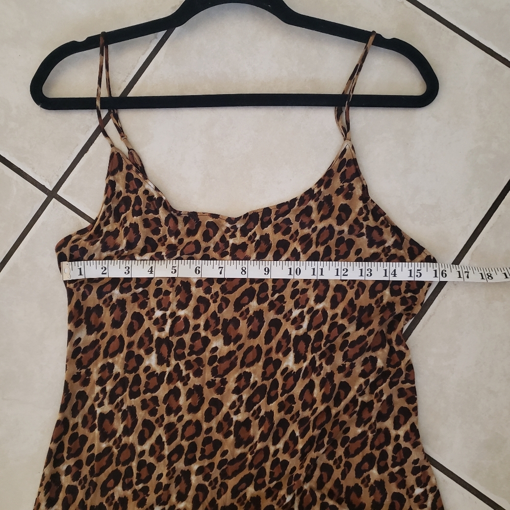 Natori Leopard Print Maxi Dress Medium - Picture 6 of 7